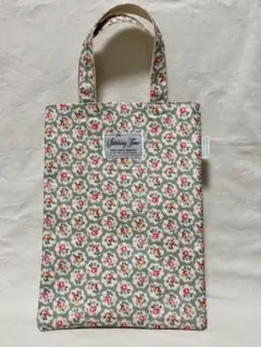 【26】花柄ラミネートのトートバッグ♡ハンドメイド♡C&Sタグ