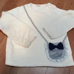 ふわぬく♡劇かわ♡エニィファムホワイト トレーナー120- 130