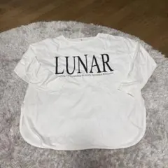 LUNAR ロゴプリント 長袖カットソー ホワイト S