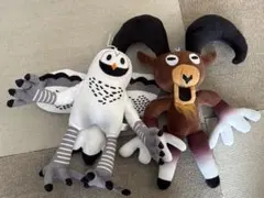 99日生き残る夜 フクロウ シカ ぬいぐるみセット