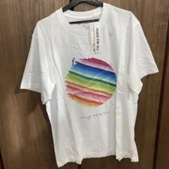 PEACE FOR ALL カラフルTシャツ Lサイズ