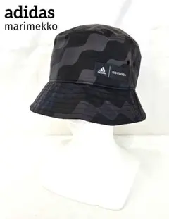 美品　adidas　アディダス　marimekko　迷彩　バケットハット　帽子