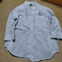 svolme 黒チェック柄 七分袖シャツ Lサイズ