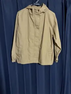 【無印良品】ベージュのフード付シルエットがおしゃれなアウター♪