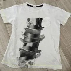 DIESEL Tシャツ スカル シルクハット プリントのサムネイル