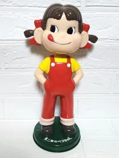 昭和レトロ 不二家ペコちゃん 50周年記念 ボブルヘッド人形 大きいペコ