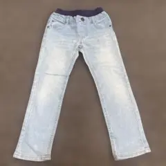 ライトブルー ストレートパンツ