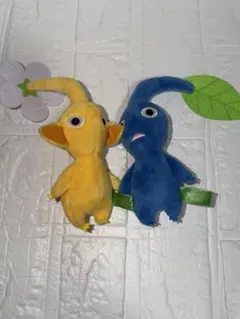ピクミンぬいぐるみ黄色青色セットマスコット　三栄