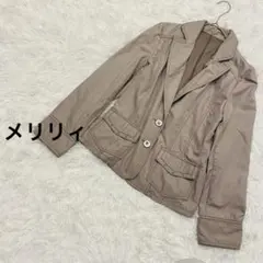 メリリィ ジャケット コート 薄手 羽織 フラップポケット ステッチ サラサラ