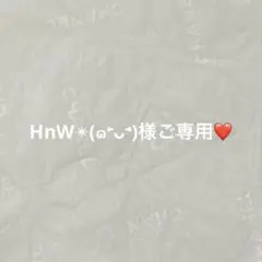 HnW✴︎(๑˃̵ᴗ˂̵)様ご専用❤️