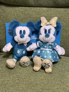 【ぬいぐるみ】 ディズニー 25周年 スパークリングビジュリー チップ&デール ディズニーシー 25周年 スパークリングジュビリー チップ デール