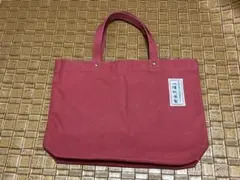 一澤帆布　キャンバスハンドバッグ　/エンジ　京都　B4サイズ　手持ち鞄　日本製