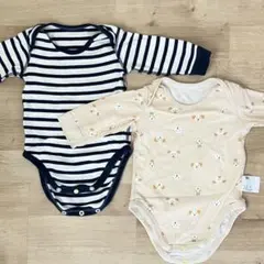 ユニクロベビー肌着長袖　2点セット