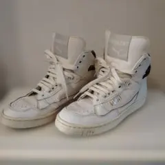 PUMA ホワイト ハイカットスニーカーゼブラ