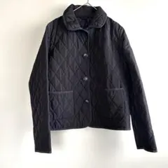 ジーユー ダイヤキルティング ジャケット ブルゾン レディース M黒 ブラック