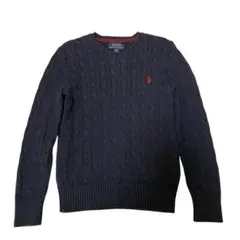 Polo Ralph Lauren ケーブルニット　セーター　ネイビー　現行品