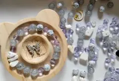 因幡の白うさぎ(天然石*ガラスビーズ)