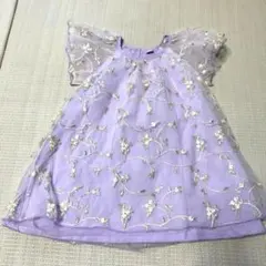 SHEIN キッズ ワンピース パープル 4Yのサムネイル