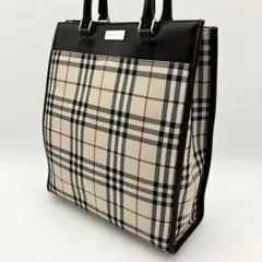 バーバリー　ハンドバッグ　トートバッグ　ノバチェック PVC レザー