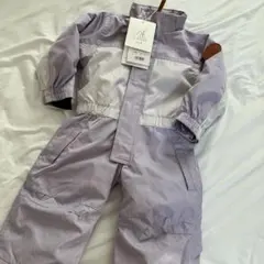 新品YUK スノーウェア ジャンプスーツ80サイズ ラベンダー