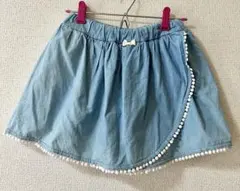 140 巻きスカート風キュロット キュロット ハーフパンツ