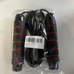 フィットネス用縄跳び 黒と赤