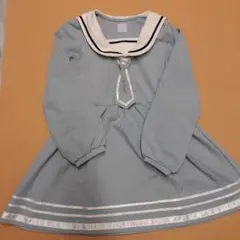 axes kids 140cm　ワンピース　セーラー襟　水色