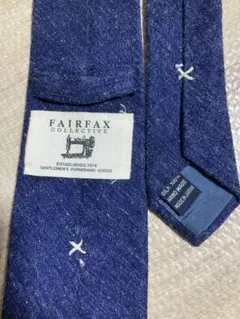 【美品】FAIRFAX COLLECTIVE シルクネクタイ ネイビー
