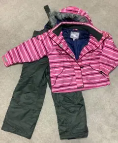 子ども用スノーウェアスキーウェアスノーボードウェア上下セット130女の子