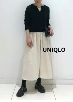 新品未使用 UNIQLO ロングスカート S アイボリーベージュ