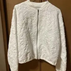 BODY DESSERT ホワイト レース調 ジャケット Lサイズ