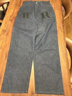 ウエストライドWEST RIDE WRロゴ デニムワークパンツ 34のサムネイル