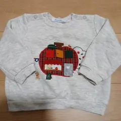 familiar 動物刺繍 トレーナー