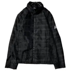 US ゼロエクスポージャー フリースナイロンジャケット 黒 チェック柄