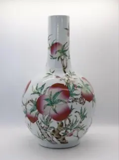 粉彩吉祥文瓶 「大清光緒年製」落款　高さ約40cm 粉彩吉祥文瓶 「大清光緒年製」落款 高さ約40cm
