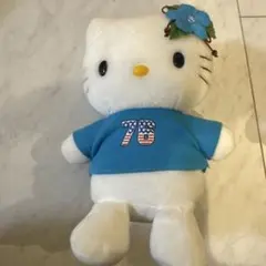 ハローキティ ぬいぐるみ 76 青いシャツサンリオ
