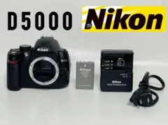 【極上美品/ショット数極少7334回】Nikon D5000 バッテリー＆充電器 極上美品/ショット数極少7334回】Nikon D5000 バッテリー＆充電器