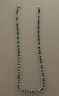 編み込み金属チェーンネックレス50cm