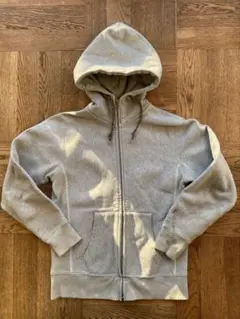 チャンピオンWind Stopper グレー灰色 ダブルジッパー　生地厚　裏起毛