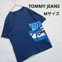 TOMMY JEANS 半袖Tシャツ　紺　ネイビー　Мサイズ　メンズ　男女兼用