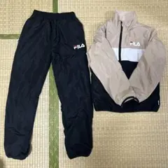 FILA ジャージ上下セット ブラック ベージュ