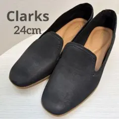 Clarks レザーローファー Pure Hall 人気完売ブラック　24cmのサムネイル