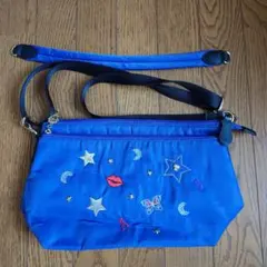 あ*き様 ANNA SUI パープル刺繍マザーズバッグ ほぼ新品 - メルカリ