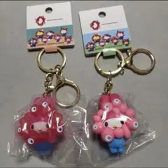 関西万博　サンリオミャクミャク　立体マスコットキーホルダー　マイメロディ 2点