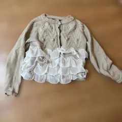 SHEIN フリルヘムカーディガン レディース