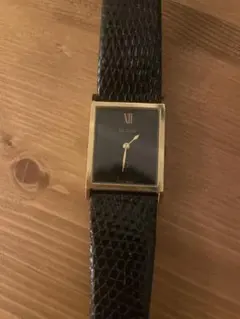 ヴィンテージ ELGIN タンク 手巻き 黒文字盤 稼働品 美品 希少 ヴィンテージ ELGIN タンク 手巻き 黒文字盤 稼働品 美品 希少