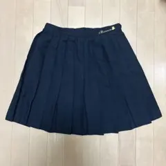 Minnie 刺繍入り プリーツスカート ネイビーのサムネイル