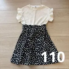 BREEZE 半袖ドット柄ワンピース 110