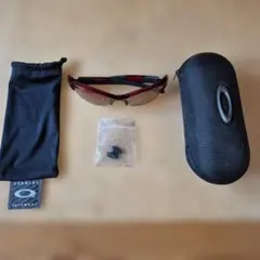 OAKLEY FLAK JACKET レッド ブラックのサムネイル
