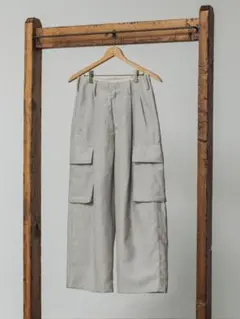 【LIDNM】WOOL LINEN BACKSATIN CARGOのサムネイル